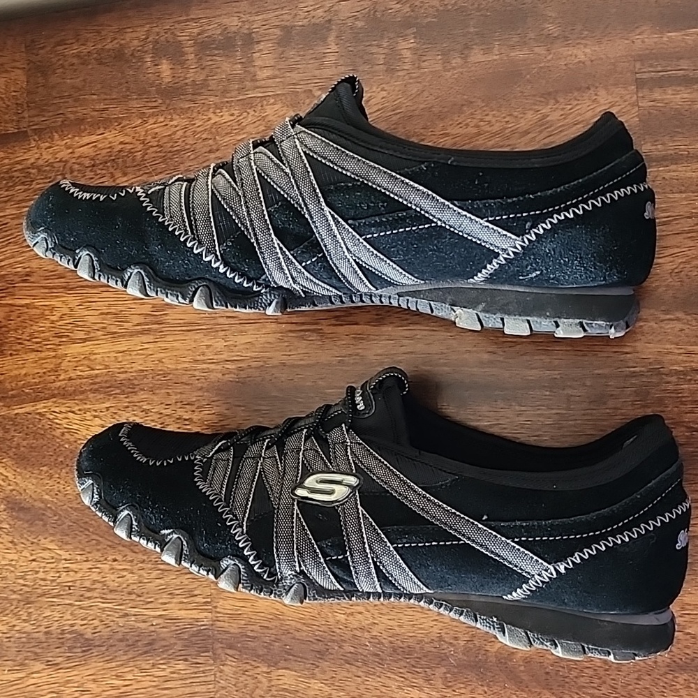 Womens, Skechers, Slip on Shoes, Black, Sz 7.5 - Picture 3 of 8